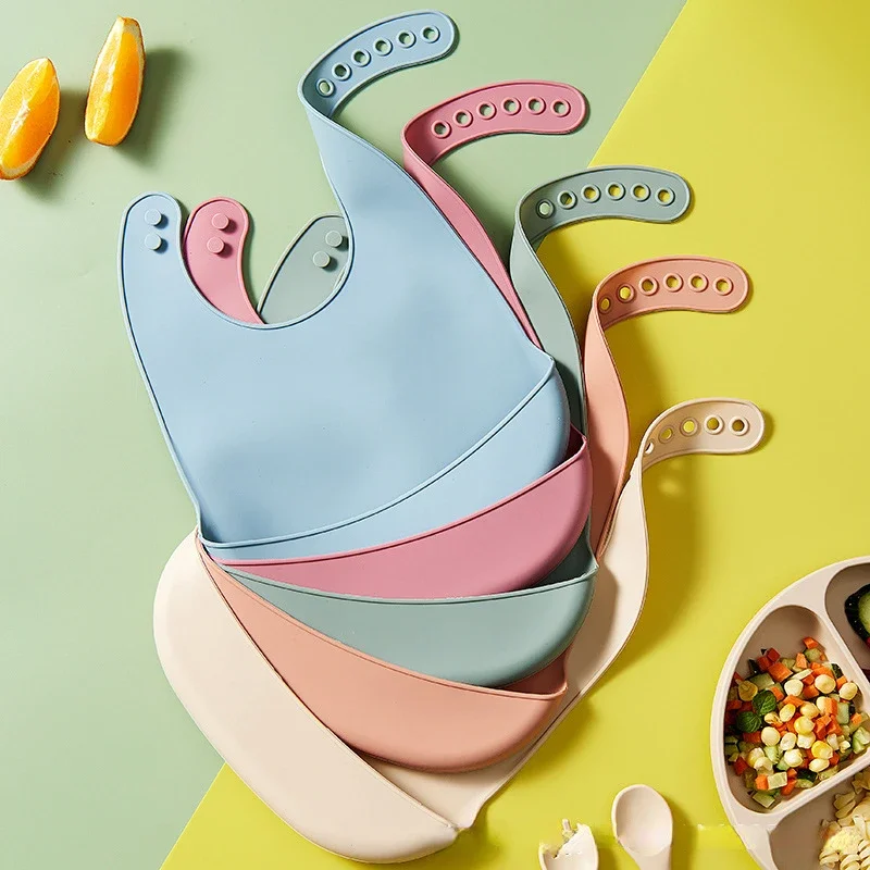 Waterproof Baby Bibs Silicone - 1 adet silikon Babi önlüğü su
