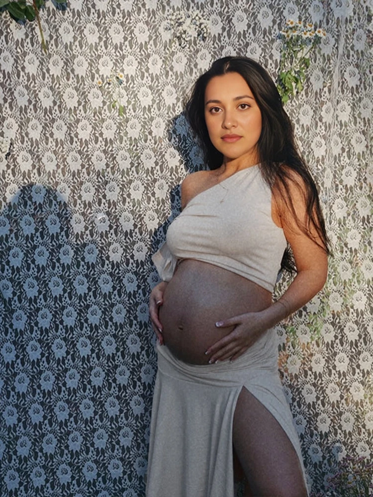 Maternity Wear - Omuzları Açık Hamile Elbiseleri Fotoğraf Çekimi