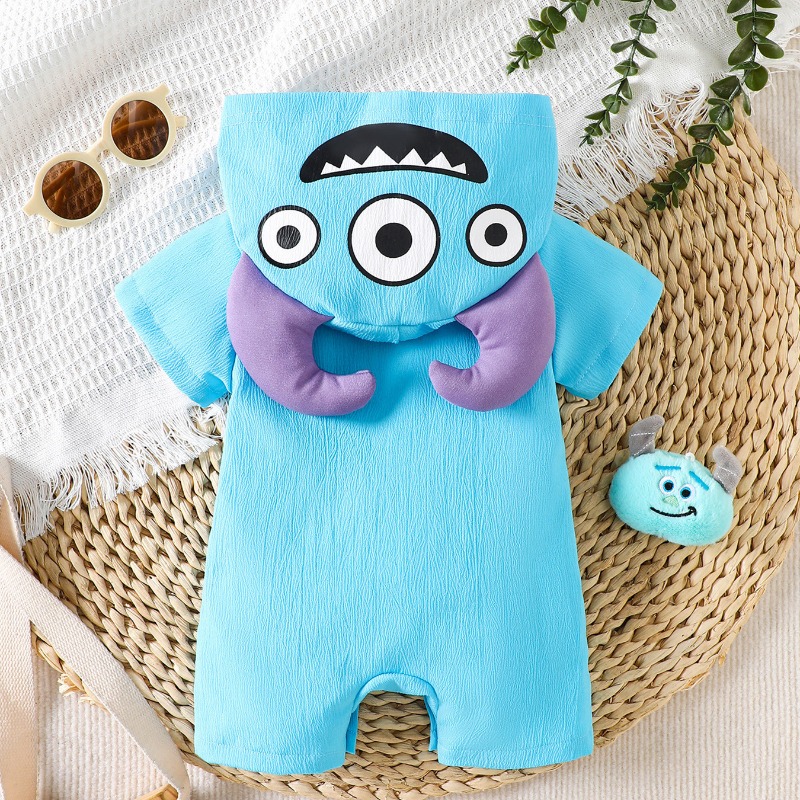 Yenidoğan Bebek Mavi Canavar T - Cotton Baby Onesies Zipper incelemesi ve fiyatı