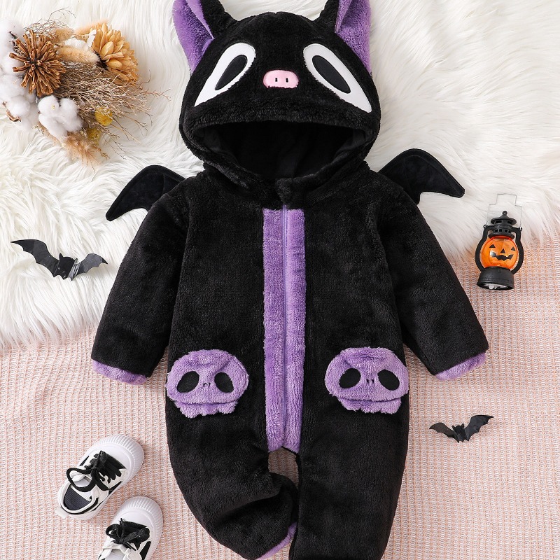Yenidoğan Bebek Siyah Mor Kedi - Cotton Baby Onesies Zipper incelemesi ve fiyatı