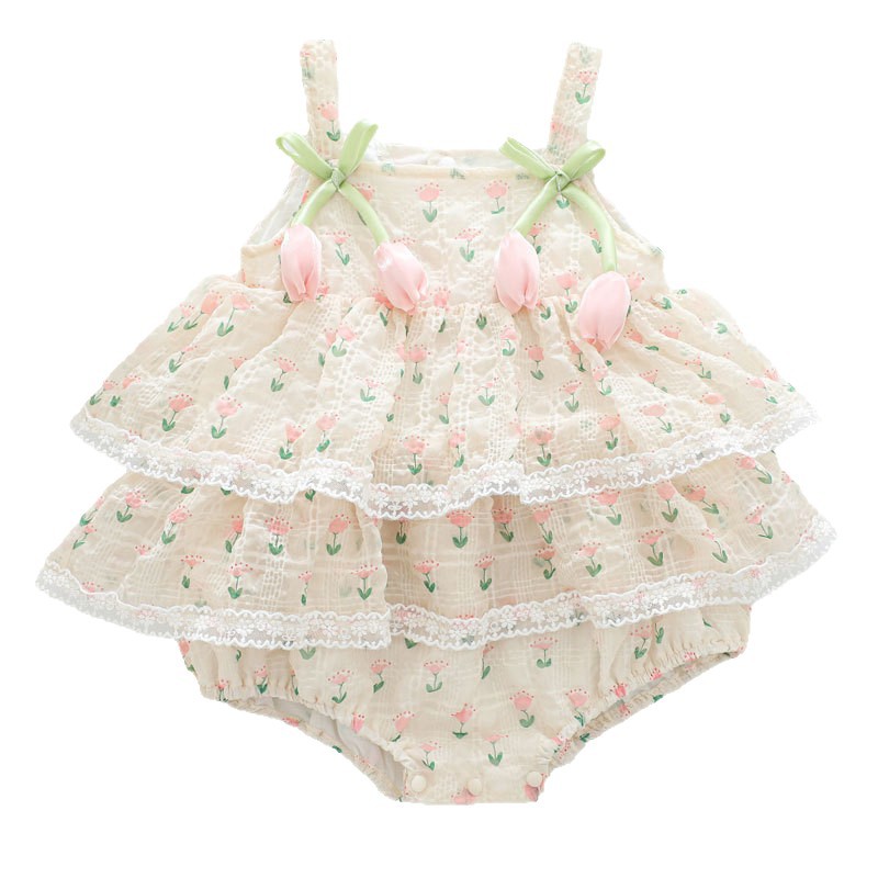 2026 Bebek Kız Yaz Prenses Ask - Newborn Baby Girl Romper Floral incelemesi ve fiyatı