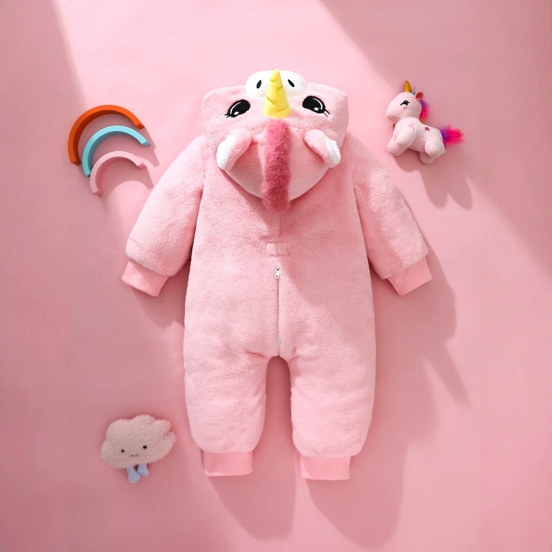 Yenidoğan Bebek Pembe Unicorn  - Cotton Baby Onesies Zipper incelemesi ve fiyatı