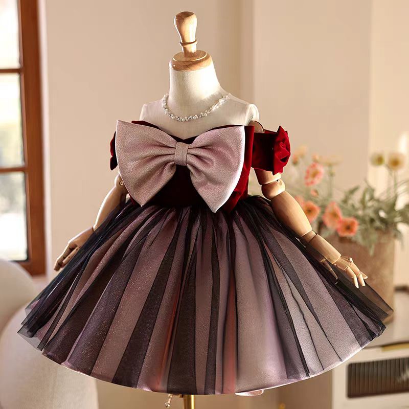 Jill Wish J464 Zarif Bordo Kız - Toddler Girl Tulle Party Dress incelemesi ve fiyatı